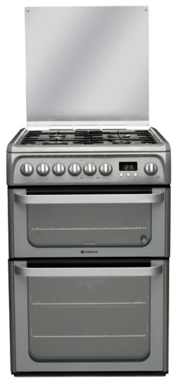 Hotpoint - HUD61G - Dual Fuel Cooker - Graphite
